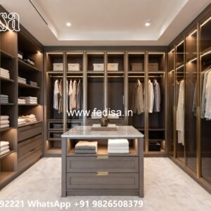 Contemporary Wardrobe Design with Smart Features No-4717