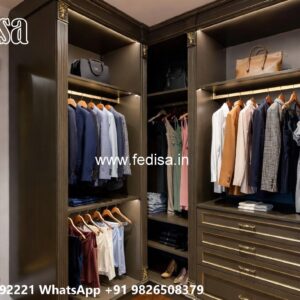 Contemporary Wardrobe Design with Sleek Doors No-4740