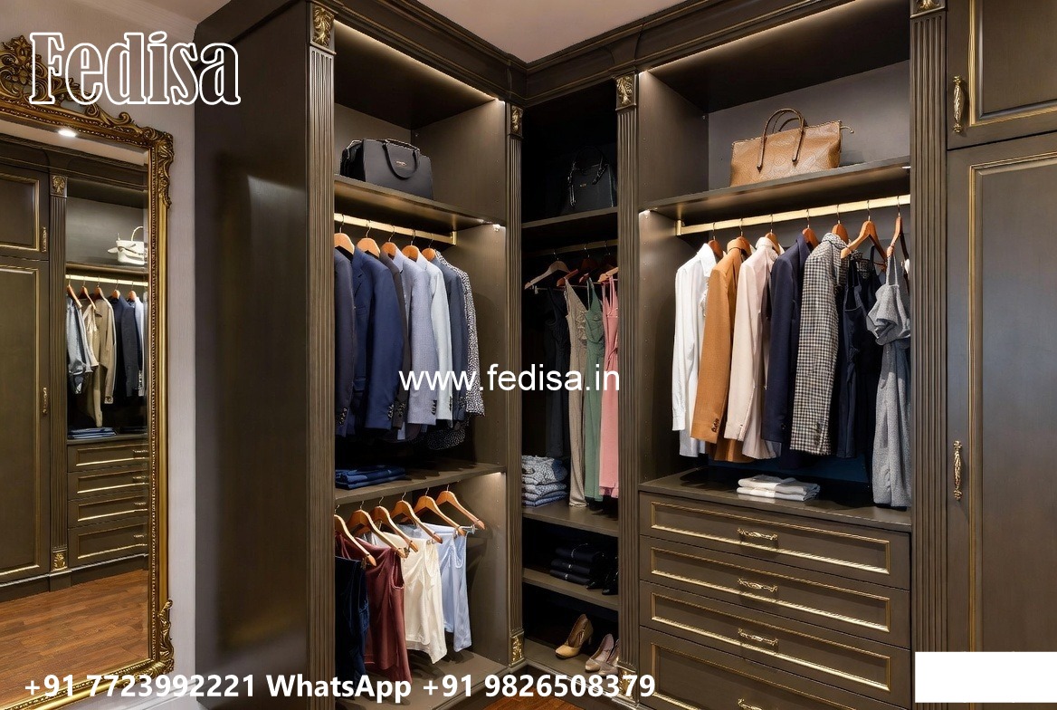 Contemporary Wardrobe Design with Sleek Doors No-4740