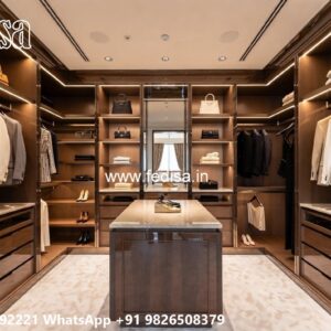 Luxury Wardrobe Design with Premium Glass Doors No-4756
