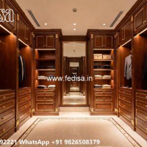 Luxury Wardrobe Design with Wooden Sophistication No-4763