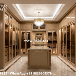 Contemporary Wardrobe Design with Mirror Panels No-4770