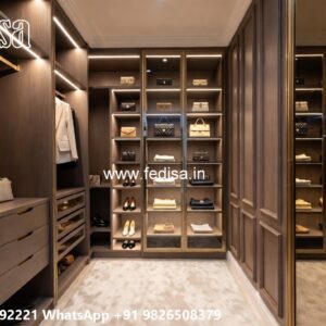 Premium Wardrobe Design with Elegant Wooden Finish No-4777