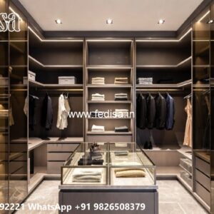 Stylish Wardrobe Design with Contemporary Storage No-4779