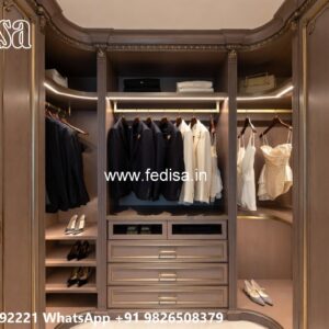 Contemporary Wardrobe Design with Smart Lighting No-4783