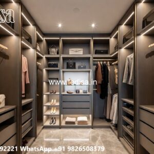 Elegant Classic Wardrobe Design with Carvings No-5099