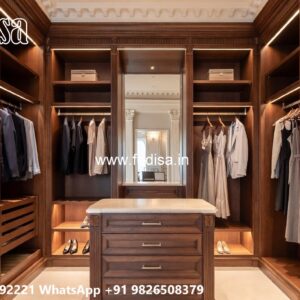 Handcrafted Wooden Wardrobe Design Inspiration No-5112
