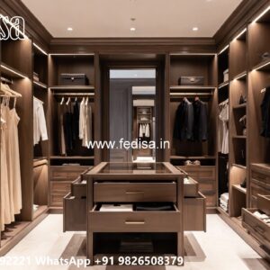 Classic Wardrobe Design with Carved Doors No-5127
