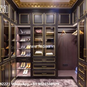 Classic Wardrobe Design with Rich Wood Finish No-5134