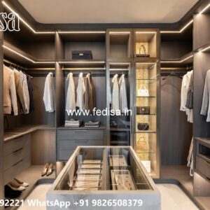 Classic Wardrobe Design with Artistic Carvings No-5146