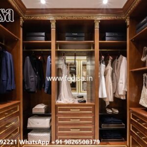 Luxury Classic Wardrobe with Mirror Panels No-5153