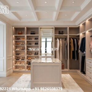 Elegant Wardrobe Design with Handcrafted Beauty No-5223