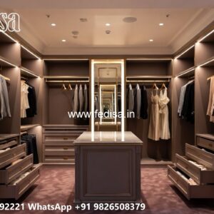 Classic Wardrobe Design with Artistic Finish No-5229