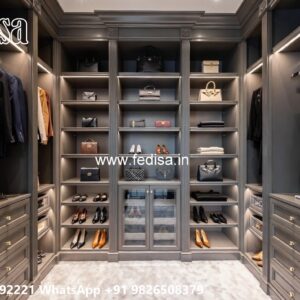 Classic Wardrobe Design with Decorative Accents No-5233