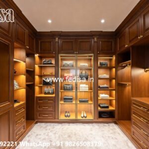 Traditional Wooden Wardrobe with Elegant Touch No-5234