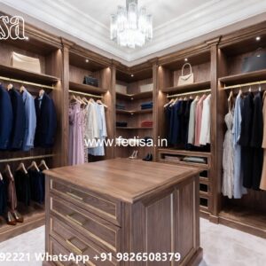Classic Wardrobe Design with Elegant Shelving No-5264