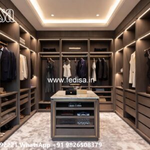 Elegant Wooden Closet with Vintage Charm No-5273