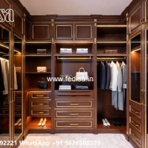 Traditional Wardrobe Design with Wooden Elegance No-5280