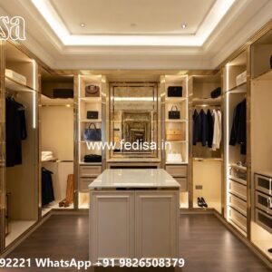 Timeless Wooden Wardrobe with Artistic Finish No-5376