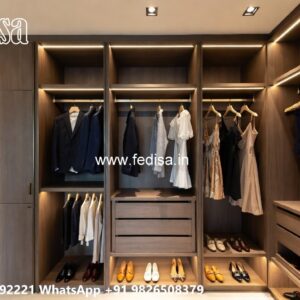 Classic Wardrobe Design with Wooden Sophistication No-5384