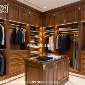 Sliding Wardrobe Design with Mirror Doors No-5424