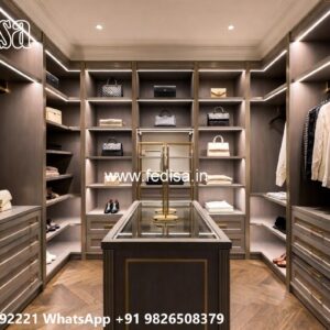 Elegant White Wardrobe Design Inspiration No-5433