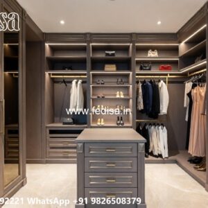 Modern Wardrobe Design with Hidden Storage No-5435