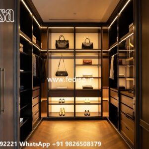 Luxury Wardrobe Design with Glossy Finish No-5436