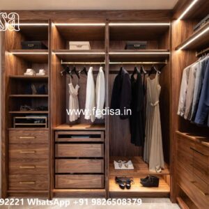 Functional Wooden Wardrobe Design Inspiration No-5467