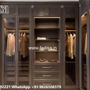Modern Wardrobe Design with Elegant Lighting No-5477