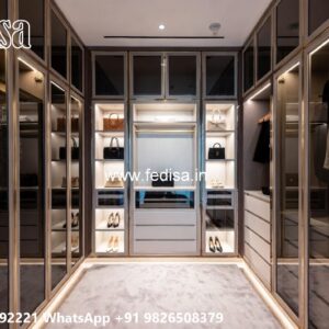 Elegant Wardrobe Design with Smart Features No-5480
