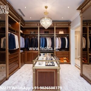 Wardrobe Design with Luxury Wooden Finish No-5519