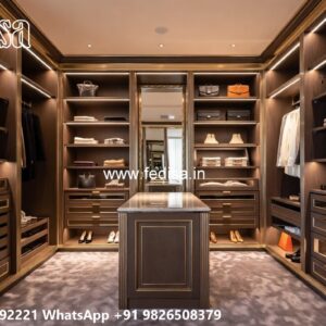 Elegant Wardrobe Design with Sleek Finish No-5545