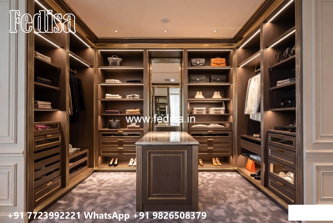Elegant Wardrobe Design with Sleek Finish No-5545
