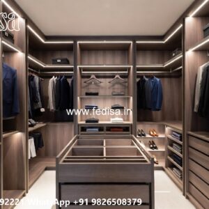 Stylish Wardrobe Design for Spacious Bedrooms No-5568