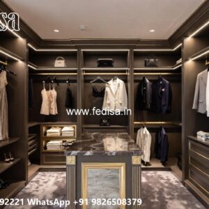 Luxury Wooden Wardrobe Design for Bedrooms No-5570