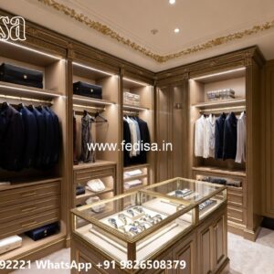 Contemporary Wardrobe Design with Elegant Lines No-5582