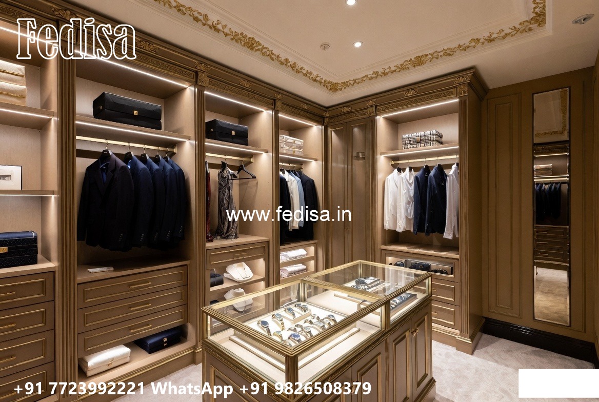 Contemporary Wardrobe Design with Elegant Lines No-5582