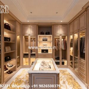 Stylish Wardrobe Design with Luxury Details No-5599