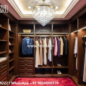 Modern Wardrobe Design with Decorative Panels No-5605