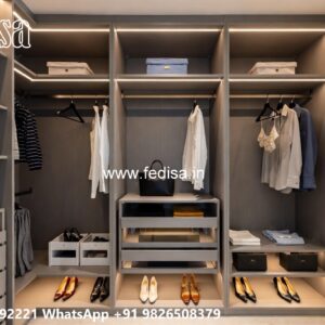 Modern Wardrobe Design with Hidden Lighting No-5612