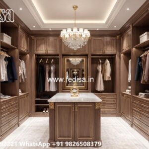 Elegant Wardrobe Design with Decorative Mirrors No-5621
