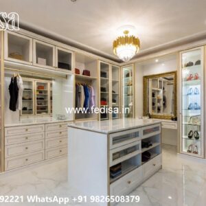 Stylish Wardrobe Design with Premium Wood Finish No-5629