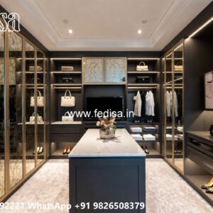 Luxury Wardrobe Design with Contemporary Layout No-5632
