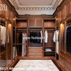Stylish Sliding Wardrobe Design with Glass Finish No-5637