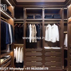 Stylish Wardrobe Design with Decorative Elements No. 5657