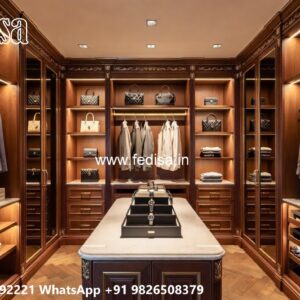 Stylish Wardrobe Design with Custom Features No-5664