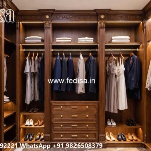Elegant Wardrobe Design with Modern Storage Solutions No-5666
