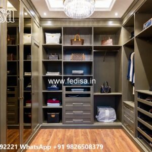 Contemporary Wardrobe Design with Mirror Panels No-5669