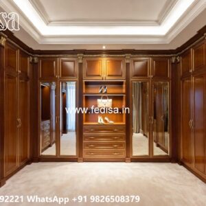 Luxury Bedroom Wardrobe Design with Smart Features No-5672